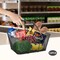 Portable Simple 12PCS Shopping Baskets with Handles Metal Shopping Basket Black